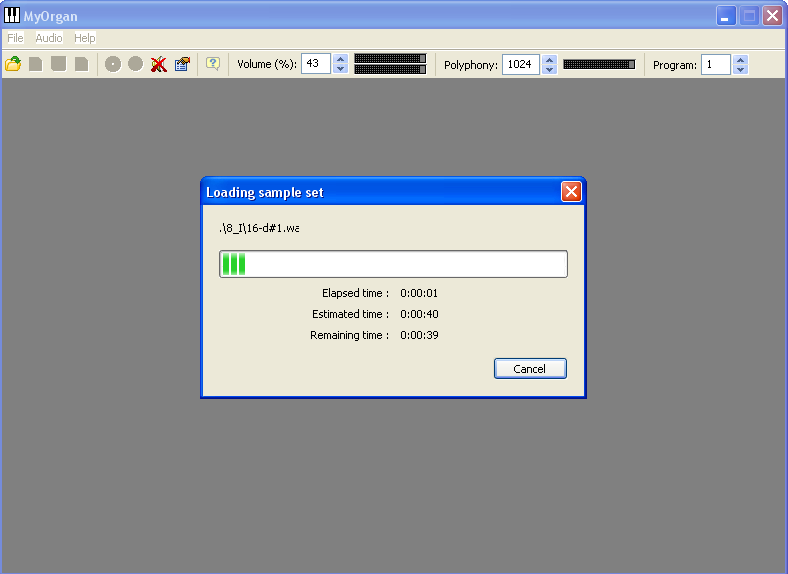 Myorgan loading sample set